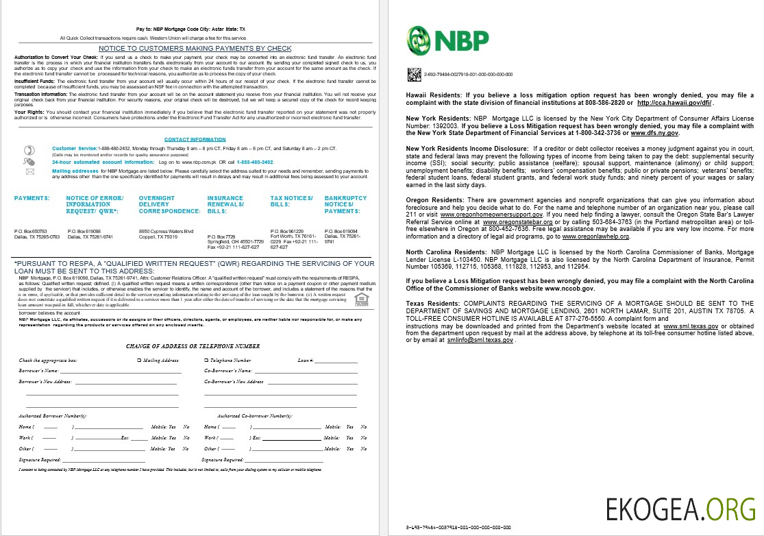 Relevé de prêt hypothécaire du Pakistan NBP aux formats Word et PDF, 8 pages 3, 4